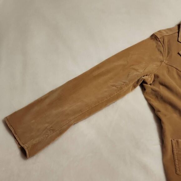 BB's Closet Women's Biege Corduroy Distressed Blazer in Size 2X - Picture 5 of 12